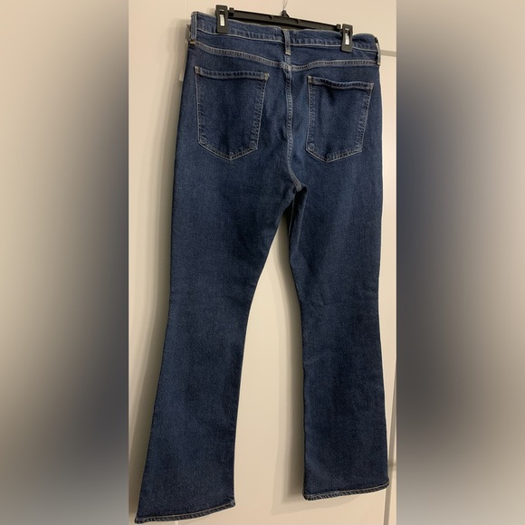 Agolde Nico High Rise Slim Boot size 31 Flare Dark Wash Button Fly NWT - Picture 10 of 16